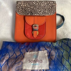 Soruka recycled leather bag